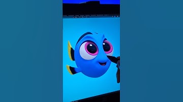 3D Baby Dory 💙 #findingnemo #babydory #3dsculpting #blender3d #fanart #3dmodeling