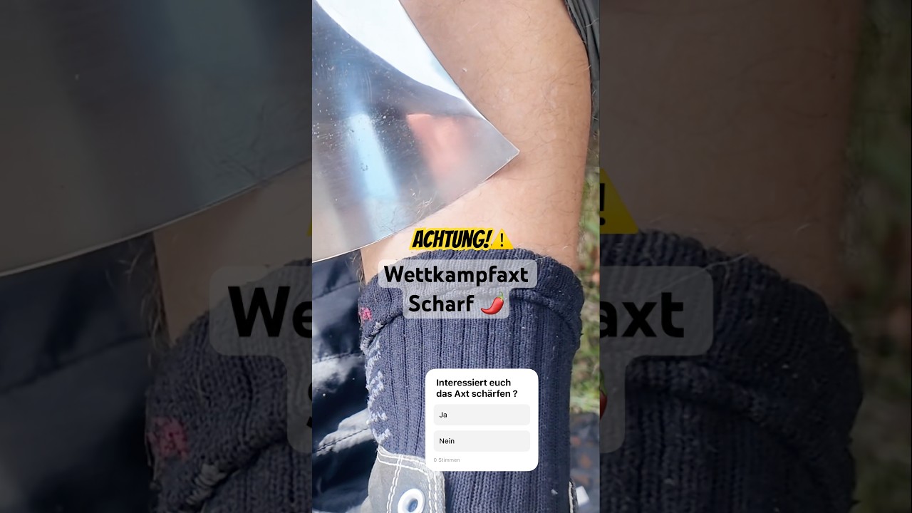Wettkampfaxt Schärfen 