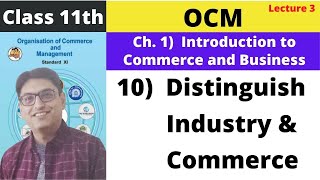 Distinguish between Industry and Commerce