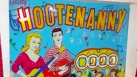 1963 Bally HOOTENANNY Pinball Machine In Action