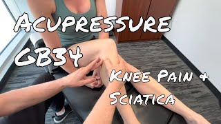 GB34 Acupressure Point - Knee Pain & Sciatica