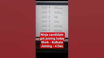 Tcs joining for ninja candidate #tcs #new #tcsjoining  #joining #onboarding #dates #tcsion