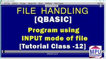Qbasic Program for reading and displaying data items from data file