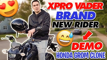 2019 XPro Vader Brand New Rider Demo   Honda Grom Clone Brand New $1179 W Free Shipping