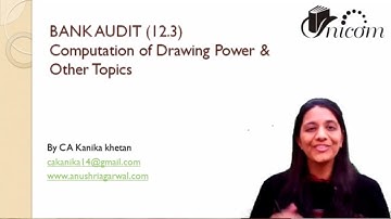Bank Audit - Part 3 ll Audit 12.3 ll CA Kanika Khetan