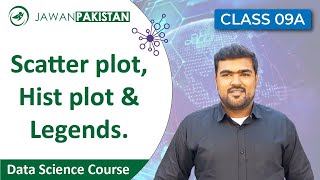Data Science Course Class # 9a in Urdu / Hindi | Scatter plot, Hist plot & Legends.