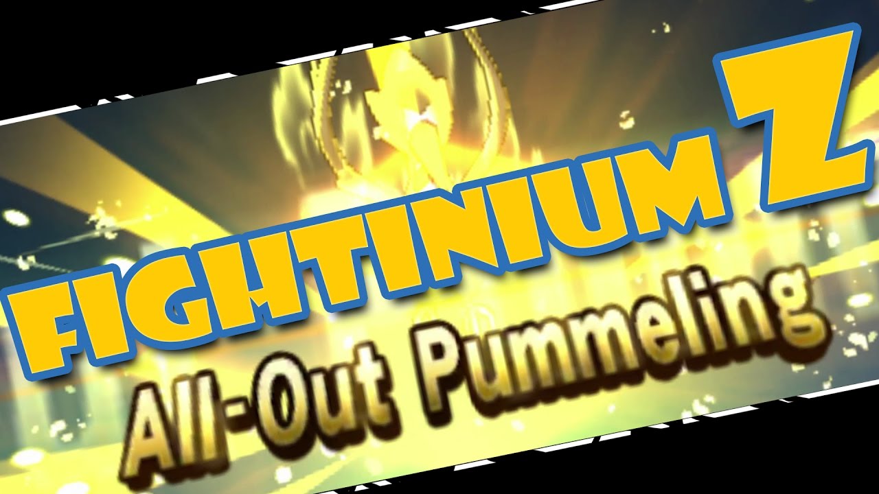 FIGHTINIUM Z | Pokemon Sun Moon Z -POWER