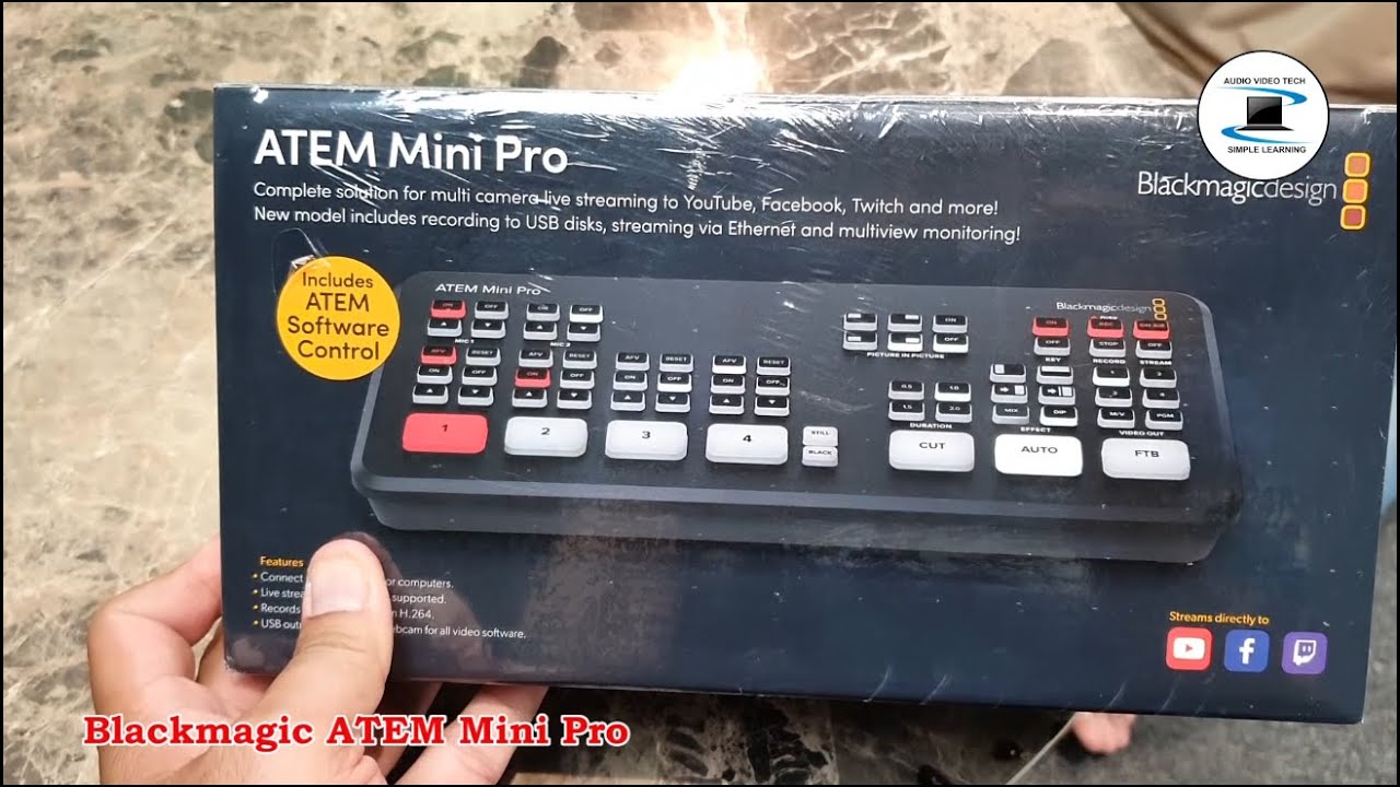 Blackmagicdesign ATEM Mini Pro : unboxing. - YouTube