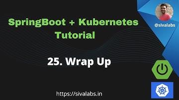 Spring Boot + Kubernetes Tutorial Series - Part 25 : Wrap Up