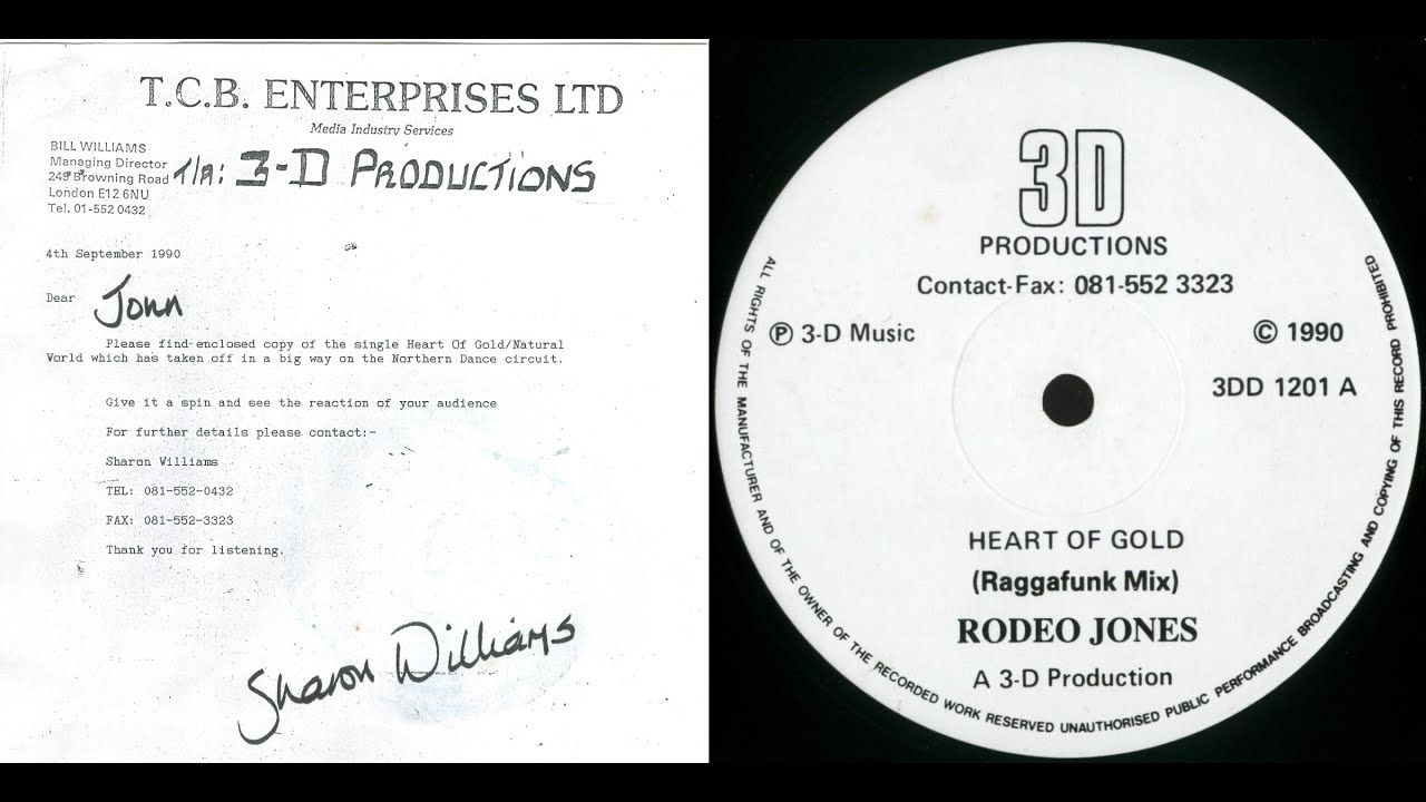 Rodeo Jones - Heart Of Gold (Raggafunk Mix) 1990