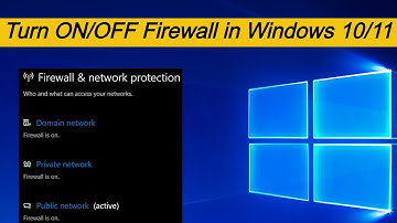 Turn the Firewall ON / OFF in windows PC/Laptop | windows 10|11 || Domain , Private & Public Network