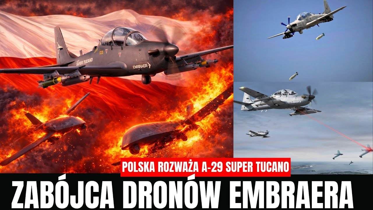 Embraer oferuje A-29 Polsce do zwalczania wrogich dronów