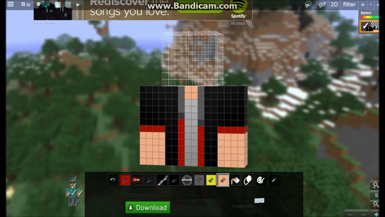 Minecraft Skin Build Red and Black Teen Boy YouTube