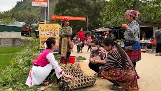 Go To The Market To Sell Breeding Pigsand Take Care Of Pets , Vàng Hoa