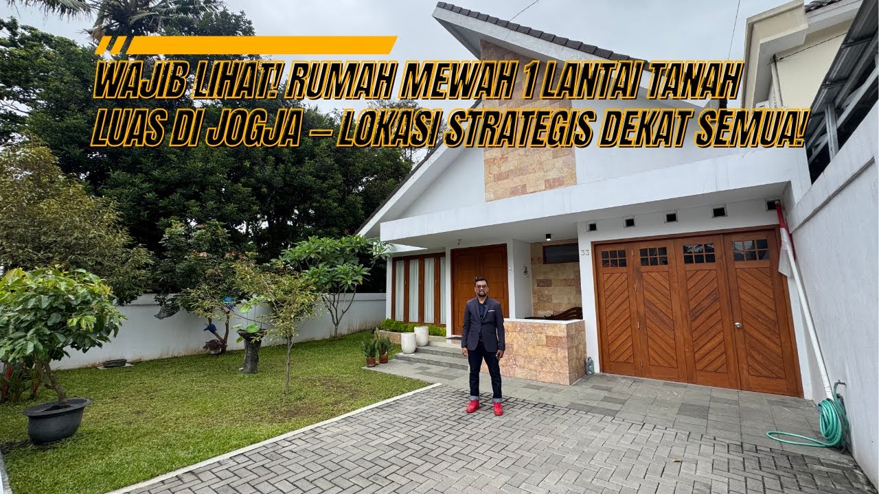 RUMAH MEWAH SATU LANTAI IDAMAN TANAH LUAS JOGJA UTARA AREA BARAT DEKAT KE JOMBOR MAUPUN PEMDA SLEMAN