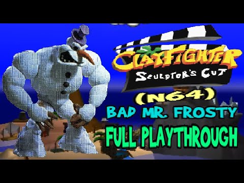 Clay Fighter Sculptor's Cut (N64) Bad Mr  Frosty - Full Playthrough