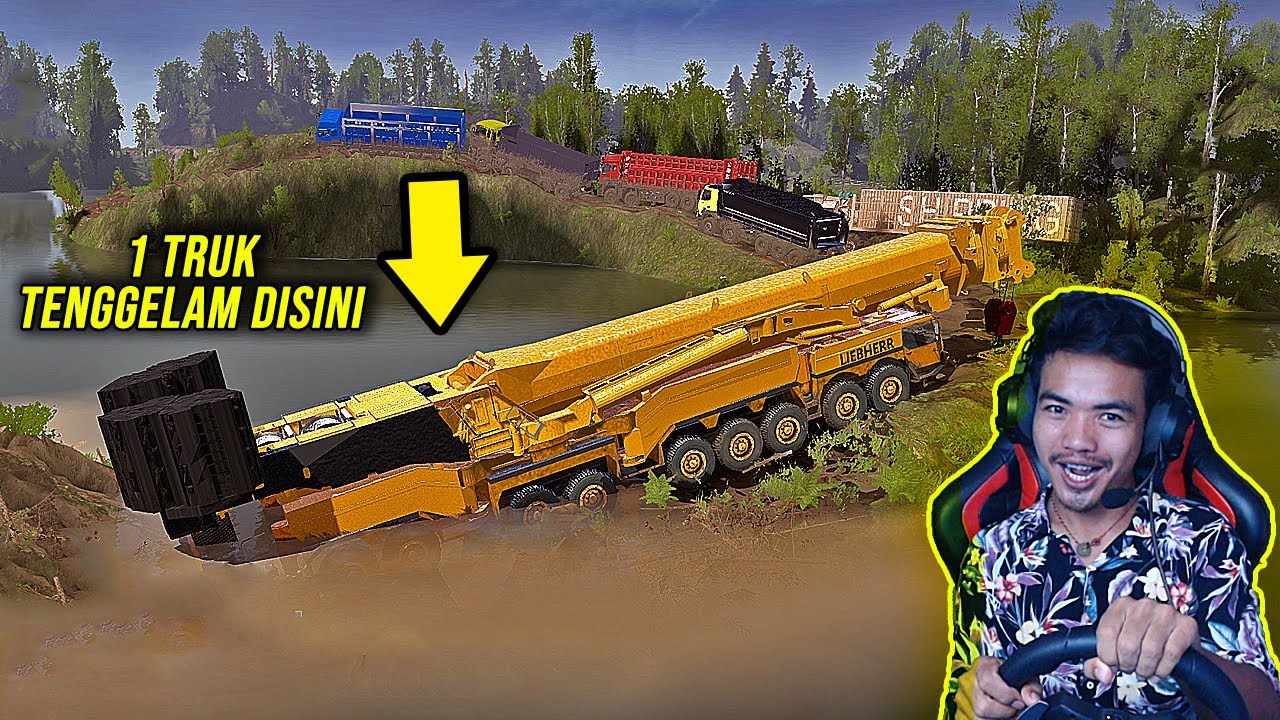 CHALLENGES PART 2 TRUK ORANGE TUMBANG - SPINTIRES MUDRUNNER