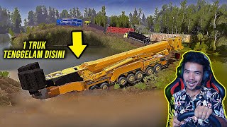 CHALLENGES PART 2 TRUK ORANGE TUMBANG - SPINTIRES MUDRUNNER