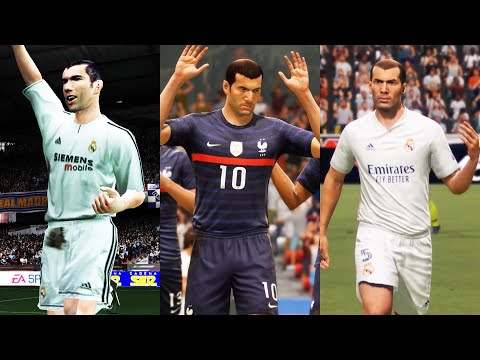 ZINEDINE ZIDANE IN EVERY FIFA (96-21)
