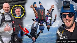 Liam Newman instructor dies in horrific skydiving accident as  his father was on the jump behind him