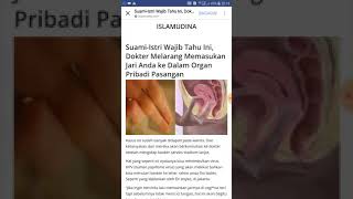 jangan MASUKIN JARI KE VAGINA ATAU MISS V