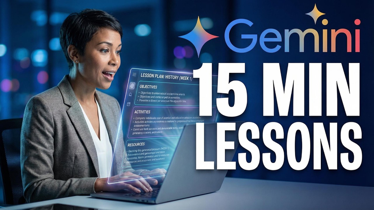 How to Automate Lesson Planning with AI in 15 Minutes Gemini Advanced ...