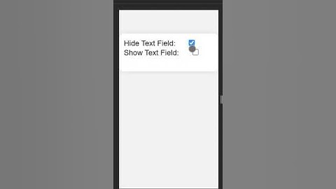 show and hide input fields based on checkbox selection