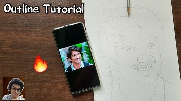 How To Draw Sushant Singh Rajput Step By Step Outline Tutorial | @It