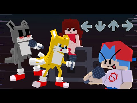 tails.exe (fnf sonic.exe) Minecraft Skin