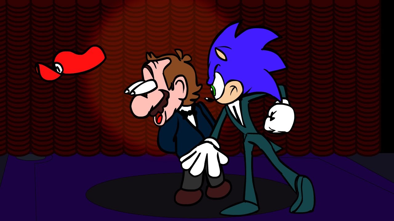 Mario Slapping Watch the uncensored moment Sonic smacks Mario at the video game awards ...