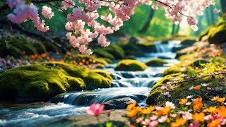 Gentle Stream & Blossoms 🌸 Peaceful Piano, Water Sounds and Birds Ambience 🍃 screenshot 4