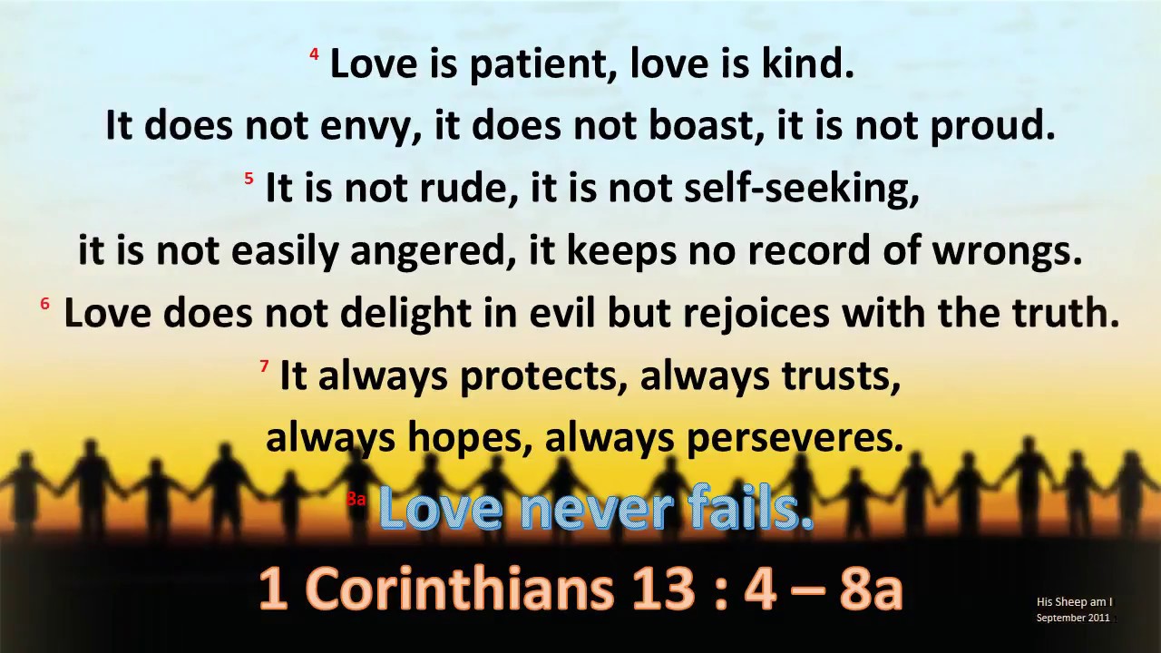 Love is Patient - Bible Meaning of 1 Corinthians 13