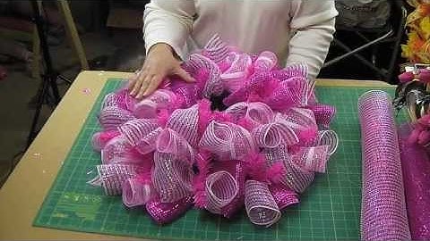 How to Deco Mesh Curl and Loop Method | Use leftover 21 inch mesh