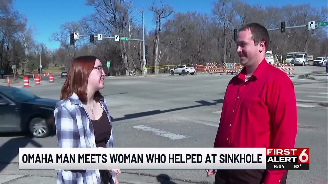 SUV Drops Into Omaha Sinkhole — Then a Stranger Jumps In to Help | Emotional Reunion