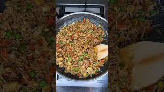 the best healthy chicken recipe! high protein crispy sweet & sour fried rice! #recipe #fatloss #food