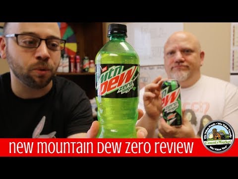 NEW Mountain Dew Zero Sugar Review | First Taste Test