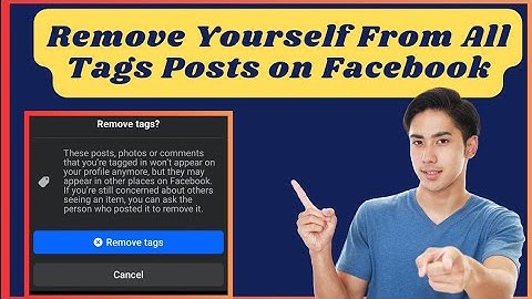 How to remove yourself from all tags posts on Facebook (Best Method)