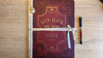 Antique Ruby Red Writing Folio / Ephemera Holder ~ Interesting July Collab ~ Junk Journal Ideas