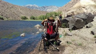 The Penfishingrods Backpacker models in the field