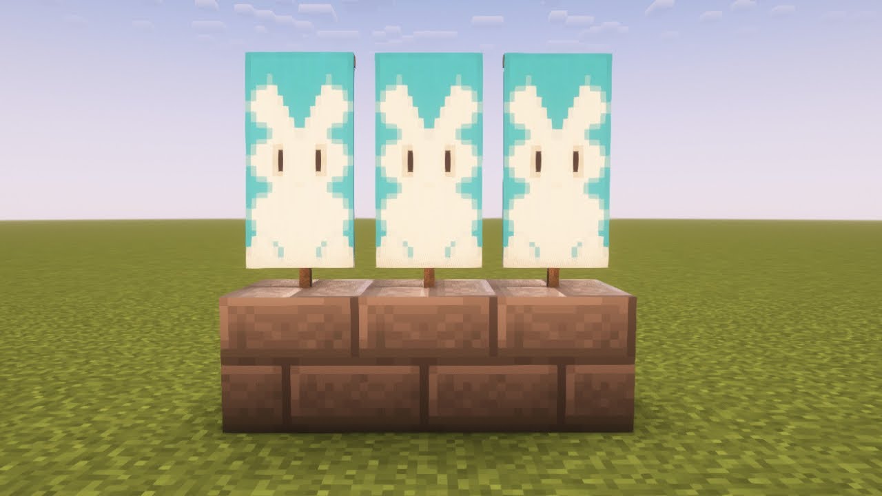 How To Make A Rabbit Banner In Minecraft