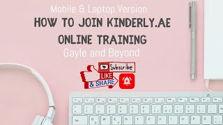 How to Join Kinderly.ae Online Training (Mobile & Laptop Version) screenshot 3