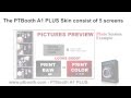 Default Skin Options in Photo Booth software PTBooth A1 PLUS 2015 version