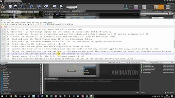 Footsteps Third Person UE4