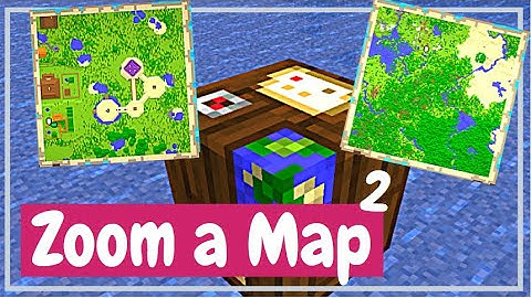 How To Zoom a Map With a Cartography Table - Minecraft Tutorial