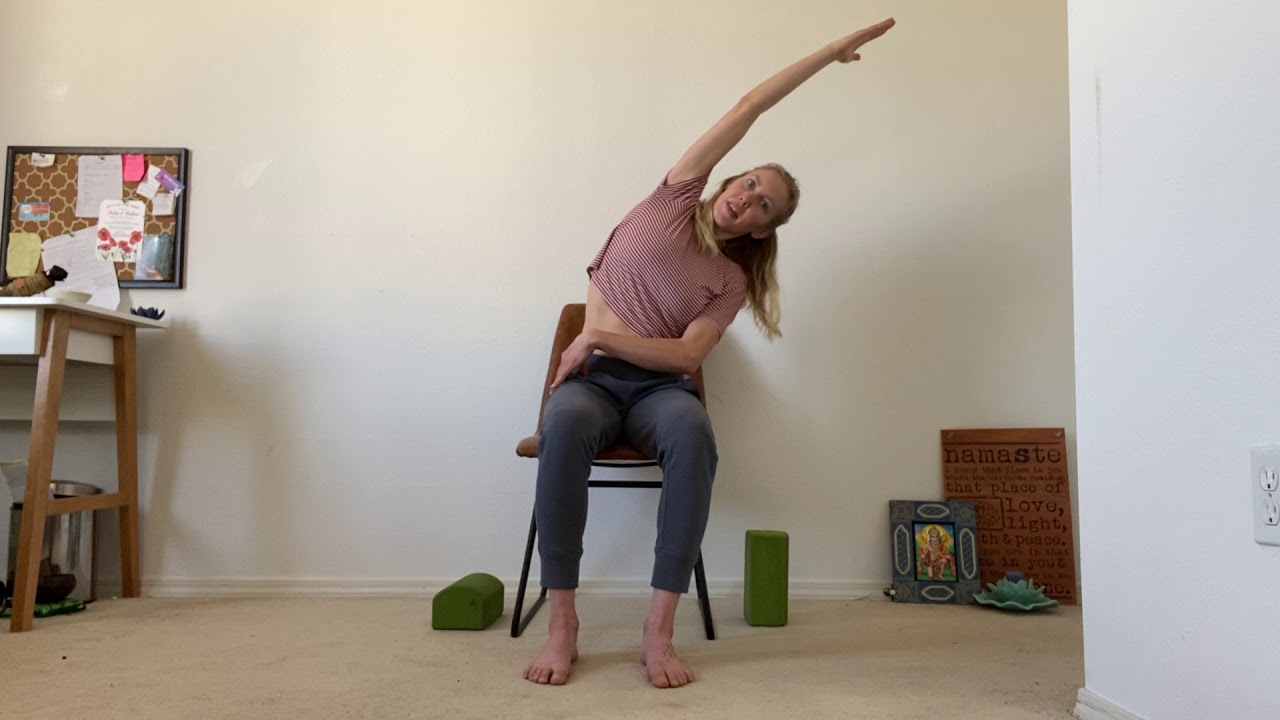 45-Minute Chair Yoga sequence - YouTube