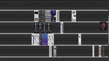 Trying VCVrack on one computer with visuals and ableton running