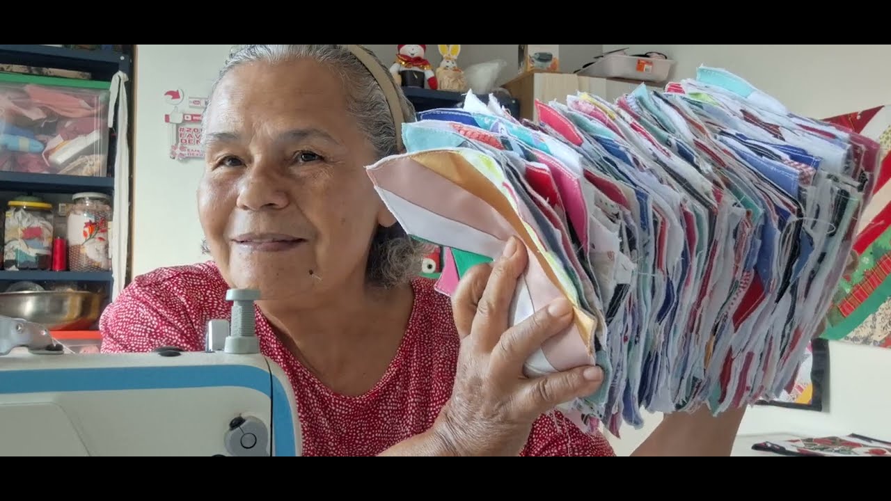 forrando os retalhinhos  pra fazer a colcha kkk...o link da Vânia 16 996208165.