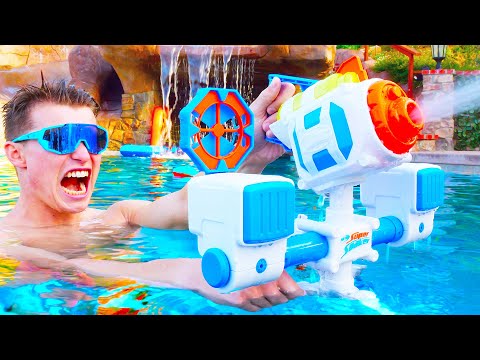 12 MILLION Subscribers | Nerf Water Battle 2