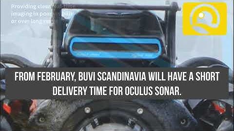 Oculus sonar BUVI Scandinavia 2022