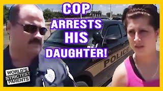 Teen Girl Arrested and Put in Jail By Cop Dad🚓 | World's Strictest Parents